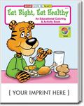 CS0430 Eat Right, Eat Healthy Coloring and Activity Book with Custom Imprint